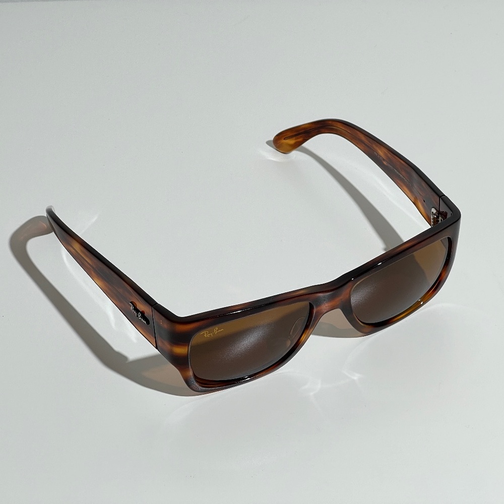 Ray-Ban Sunglasses Nomad RB2187 954/33 Striped Havana Brown B-15 -excellent
